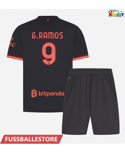 Günstige AC Milan Goncalo Ramos #9 3rd trikot Kinder 2026-27 Kurzarm (+ Kurze Hosen)